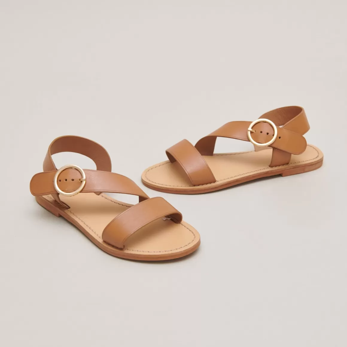 Asymmetrical sandals<Jonak Clearance