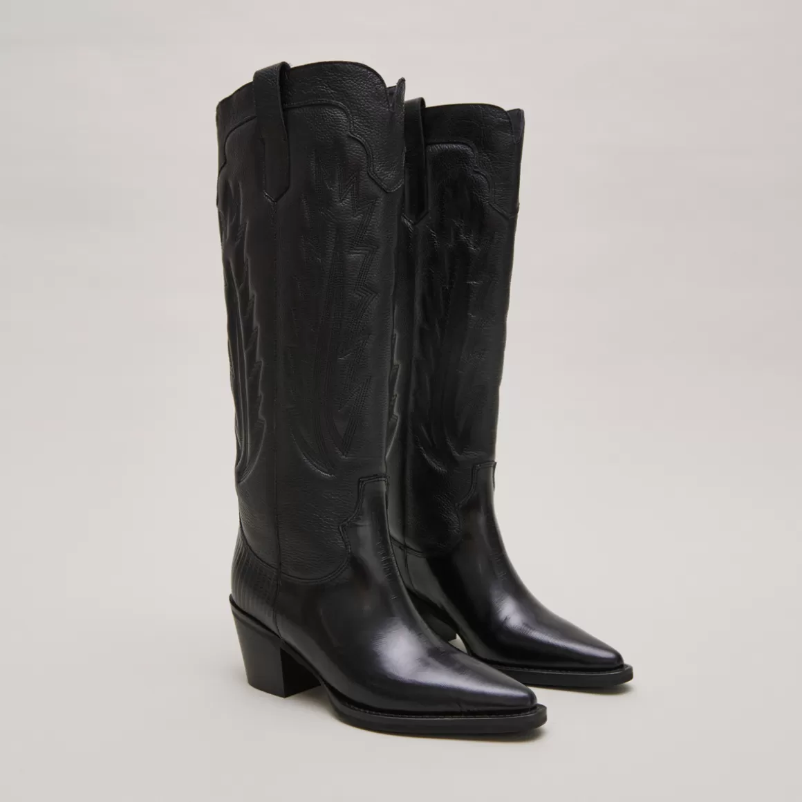Boots with thick heels and visible stitching<Jonak Outlet