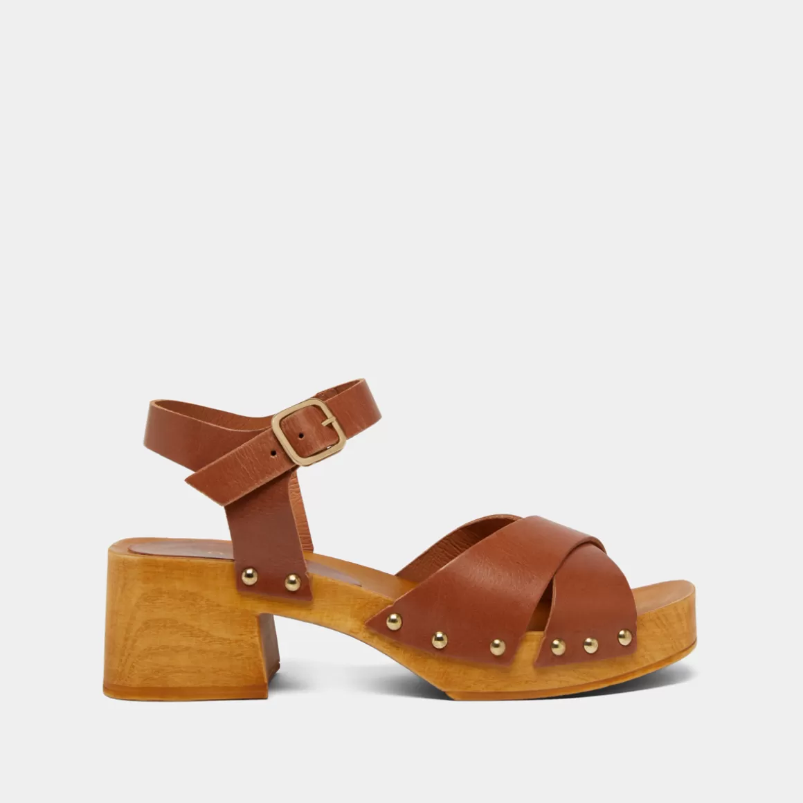 Cross-strap studded sandals<Jonak Cheap