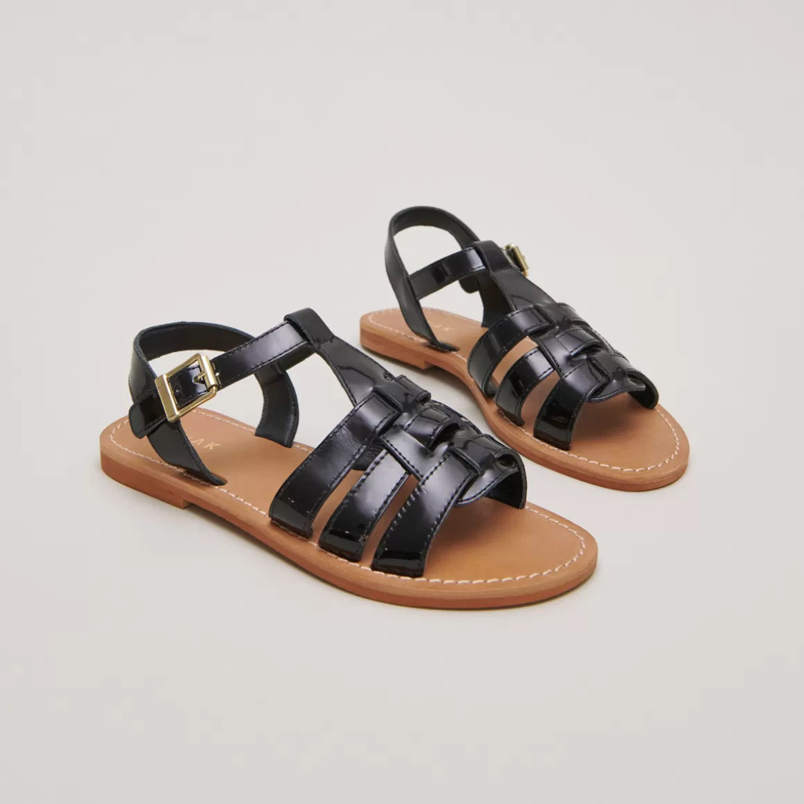 Flat braided sandals<Jonak New