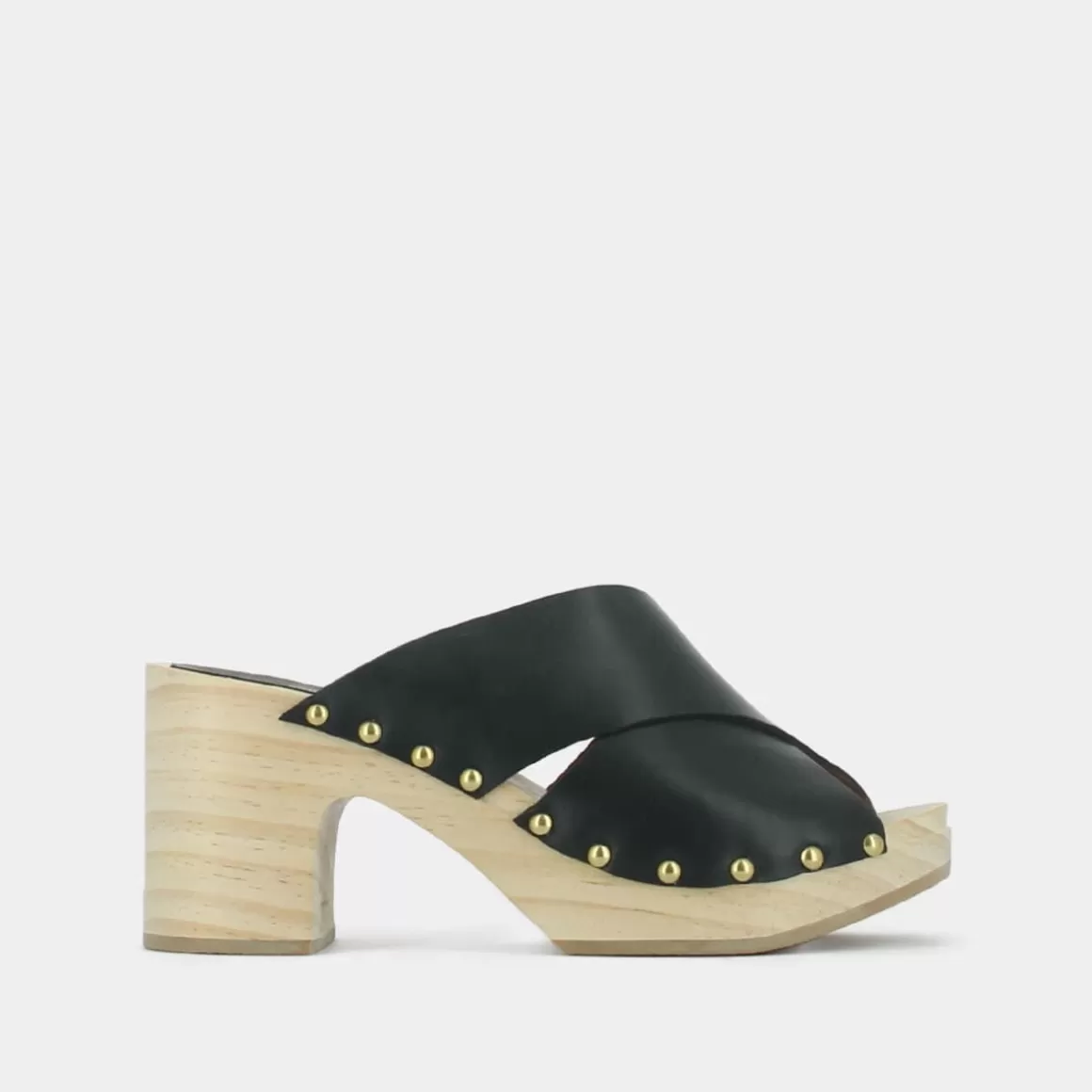 Heeled clogs with crossed straps<Jonak Flash Sale