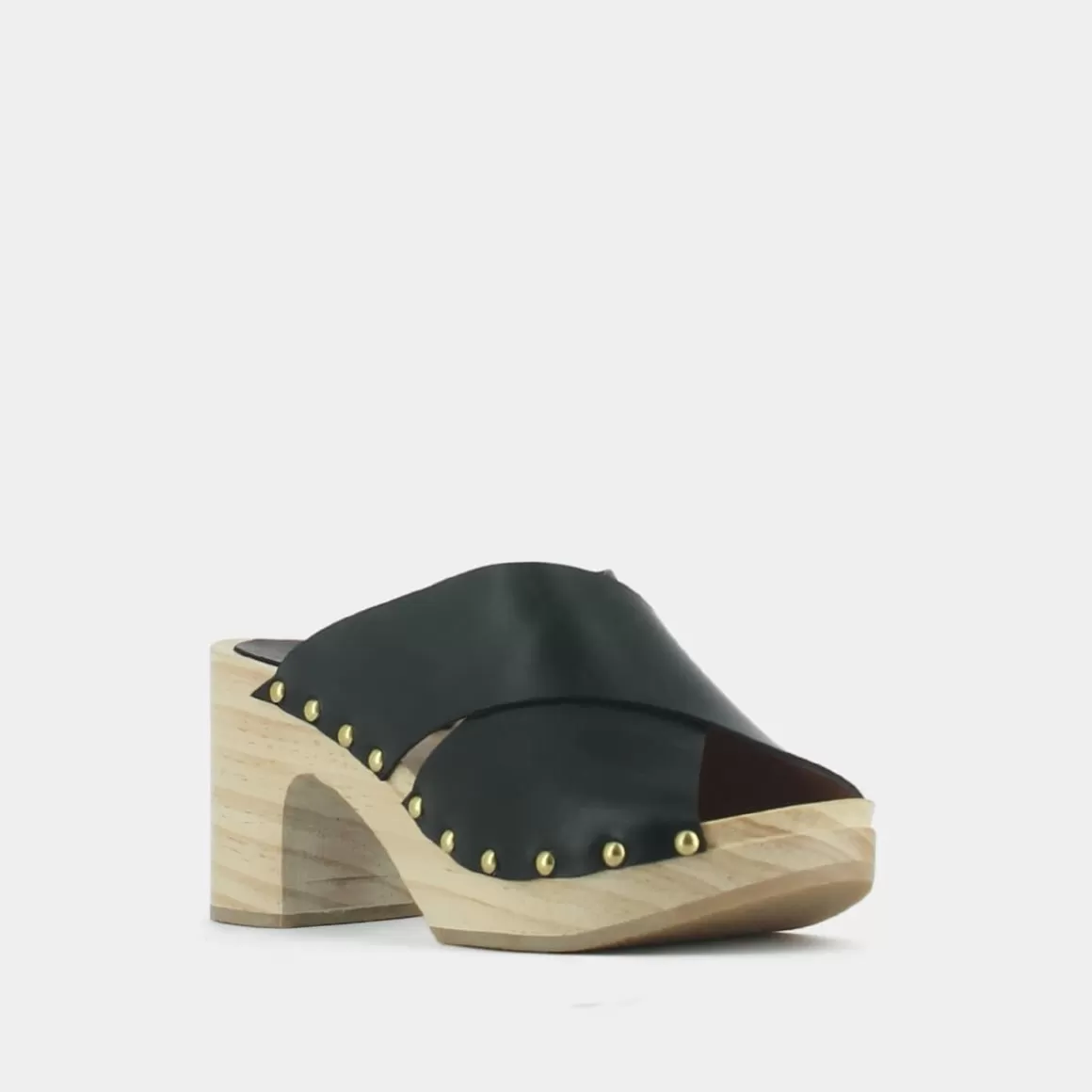 Heeled clogs with crossed straps<Jonak Flash Sale