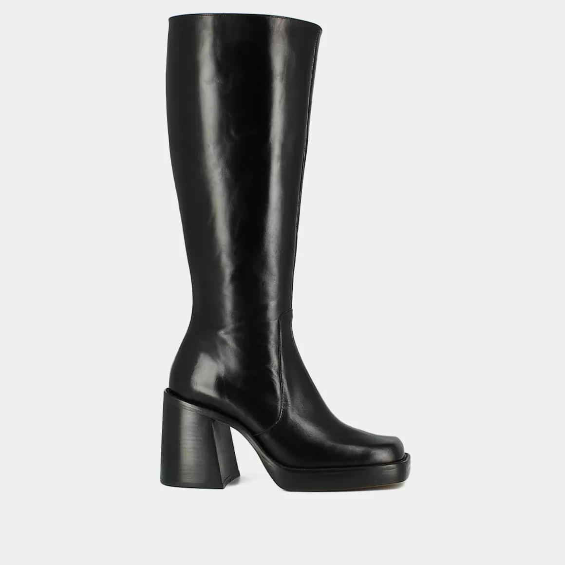 High boots with thick heels and square toes<Jonak Sale