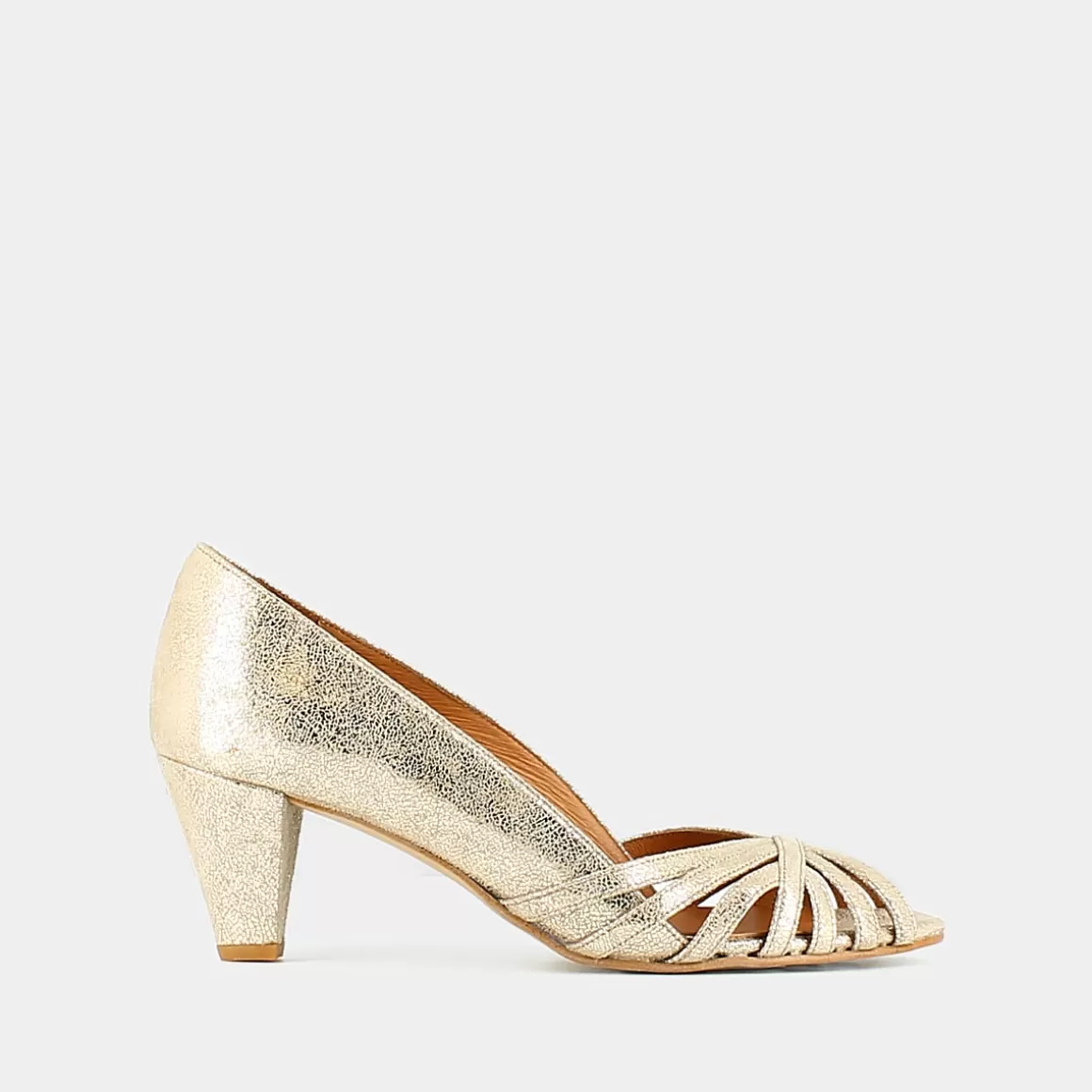 Open toe pumps with thick heels<Jonak Cheap