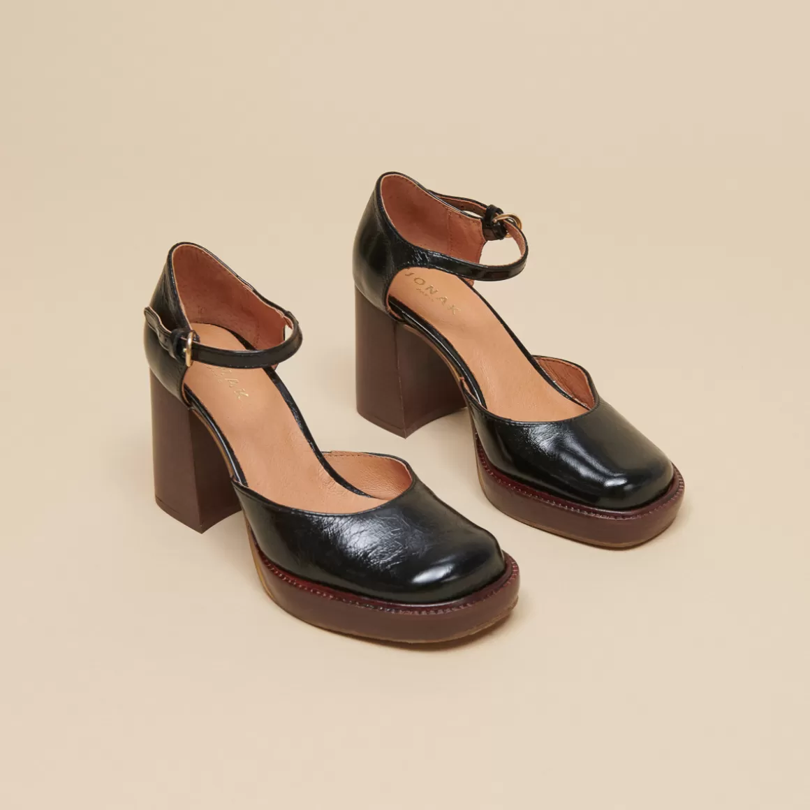 Platform Mary Janes with ankle strap<Jonak Flash Sale