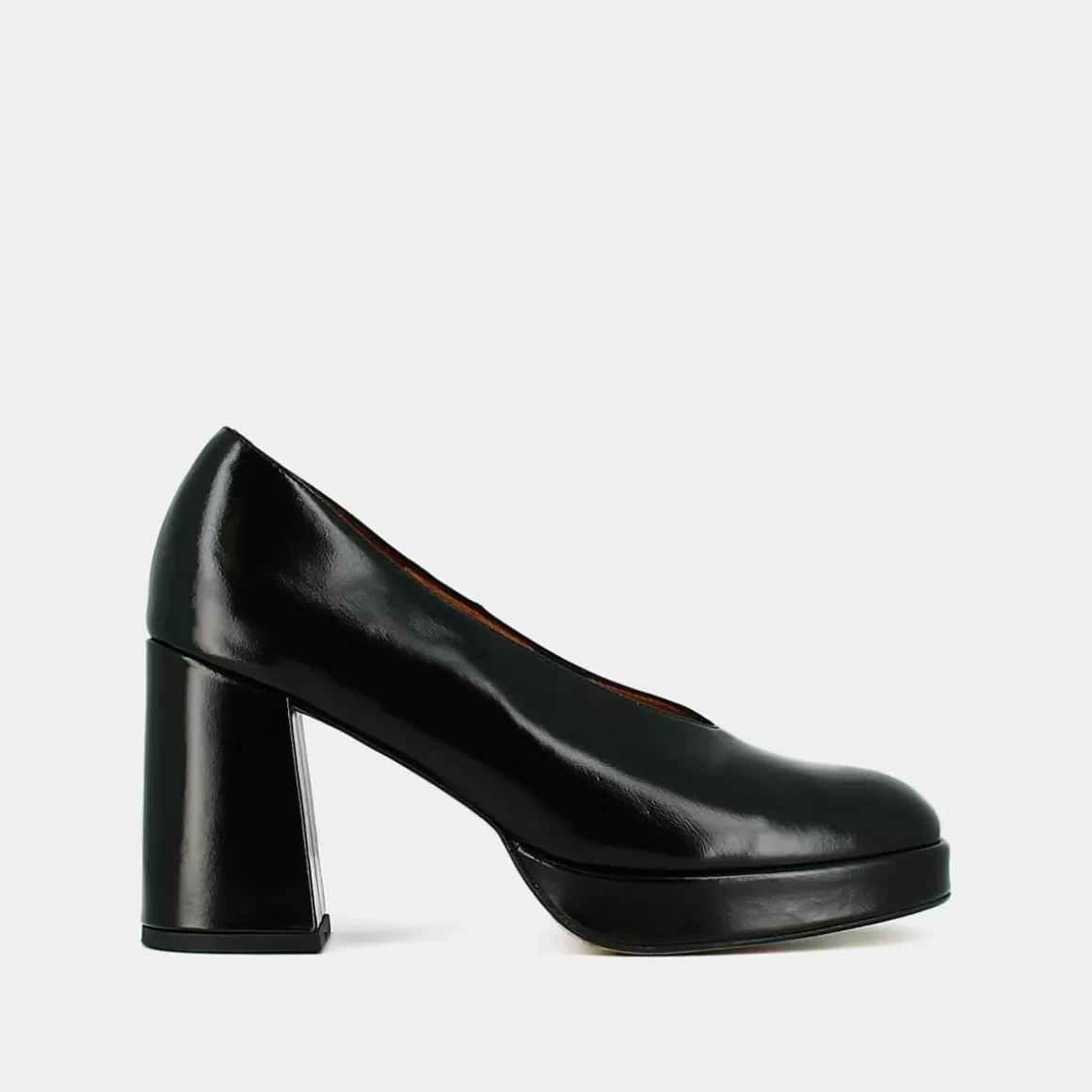 Pumps with square ends and plateforms<Jonak Discount