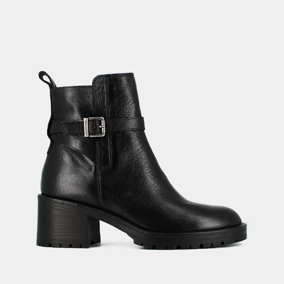 Round-toe buckle boots<Jonak Sale