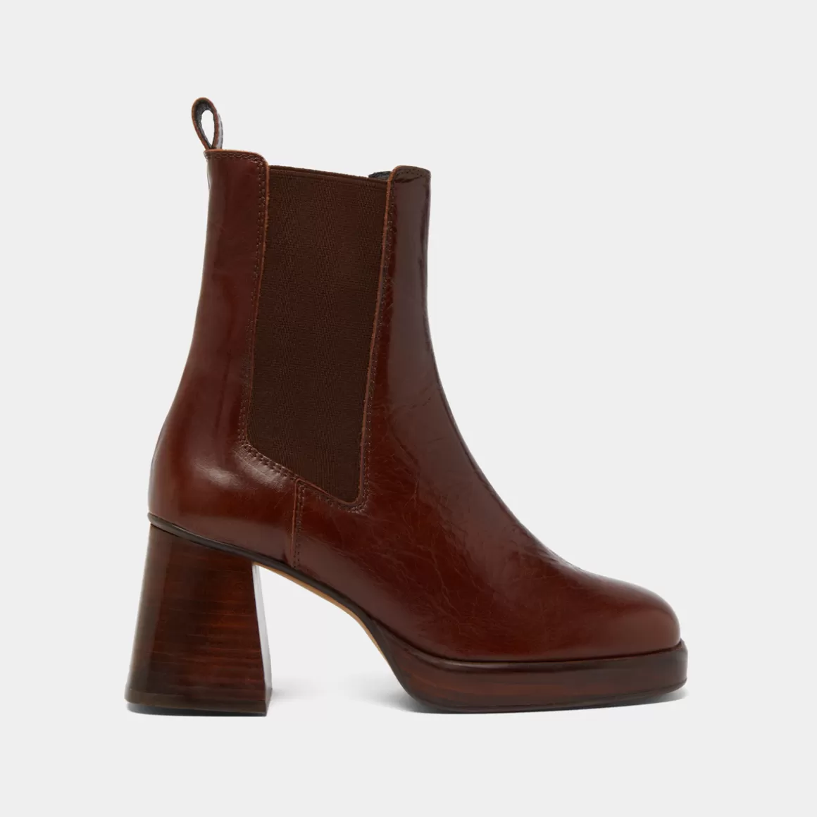 Square toe and elastic boots<Jonak Cheap